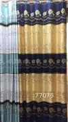 Three-sided jacquard blackout curtains undefined